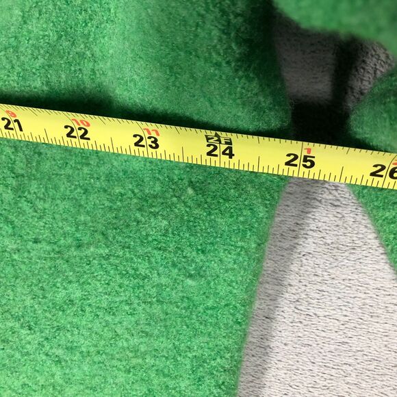 Lands End Wool Coat Jacket Womens Size 22 WIDE Green Button Front Pockets - Picture 5 of 7